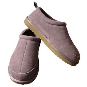 NWOT Bombas Women's Saturday Suede Slip On Slipper Mauve/Grape Size 9